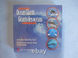 2000 Royal Canadian Mint Box Set 4 Canada's Ocean Giants 50 Cent Pieces Sealed