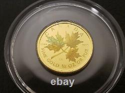 2001 1/4 oz Gold Canadian Maple Leaf HOLOGRAM Coin Low Mintage SKU-X1091