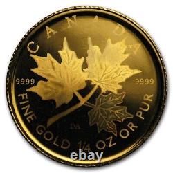 2001 Canada 1/4 Ounce. 9999 Fine Gold Maple Leaf Hologram Coin