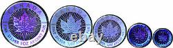 2003 Canada $1-5 Silver Maple Leaf Hologram 5 Coin Set with Case & COA