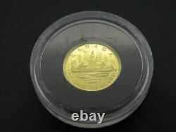2005 1/25 oz Fifty Cent Gold Coin Voyageur Proof 9999 Fine Au 50¢ RCM Canada