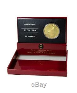 2005 $75 Dollar Royal Canadian Mint 10-Karat Gold Proof Coin Pope John Paul II