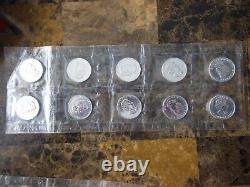 2005 Original sheet of Canada Silver Maples. $5.9999 silver coins