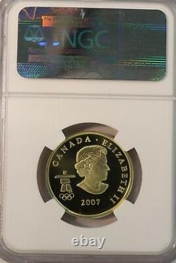 2007 Canada Proof Gold $75 Vancouver Olympics Geese Ngc Proof L72