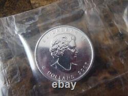 2007 Original sheet of Canada Silver Maples. $5.9999 silver coins