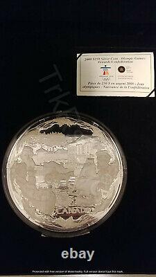 2008 Canada $250 Silver Kilo Coin 2010 Olympic Games Towards Confederation