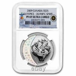 2009 8-Coin Silver & Gold 2010 Olympics PF-69 NGC SKU#255536