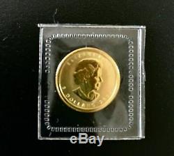 2009 Canada 1/10th oz $5 Gold Maple Leaf Coin. 9999 24K Fine Gold, mint sealed