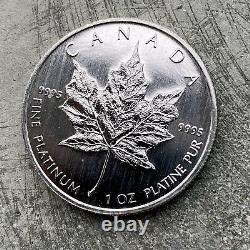 2009 Platinum Maple Canada 1oz. 9995 Fine First year of Re-Introduction