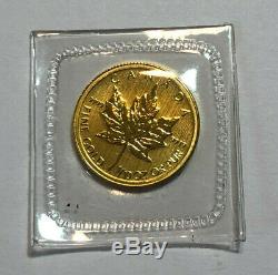 2011 Canada 1/10th oz $5 Gold Maple Leaf Coin. 9999 Fine Gold, BU Sealed