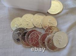 2011 Canada Wildlife $5 Polar Bear Silver Coin Tube- 25 Coins