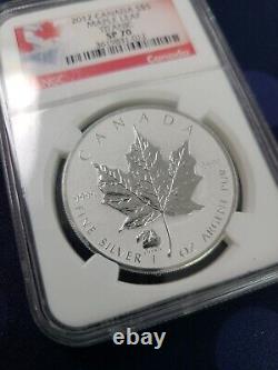 2012 $5 Canada Silver Maple Leaf NGC SP70 Titanic Privy POP 86