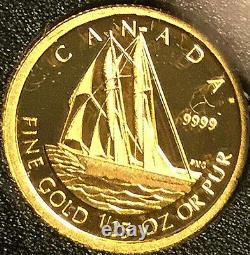 2012 CANADA 50 CENTS 1/25 Oz Gold coin Bluenose