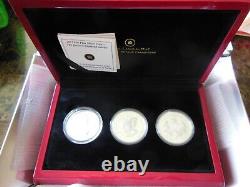 2012 Canada $20 Pure Silver 3 coin set Queen's Diamond Jubilee RCM BOX & COAs