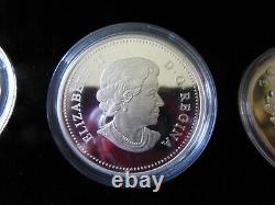 2012 Canada $20 Pure Silver 3 coin set Queen's Diamond Jubilee RCM BOX & COAs