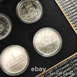 2012 Canada The Vintage Canadian Silver Dollar Collection Set #coinsofcanada