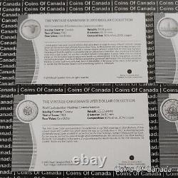 2012 Canada The Vintage Canadian Silver Dollar Collection Set #coinsofcanada