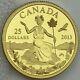 2013 $25 Canada An Allegory 1/4 Oz. Pure Gold Coin Iconic Miss Canada