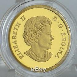 2013 $25 Canada An Allegory 1/4 oz. Pure Gold Coin Iconic Miss Canada