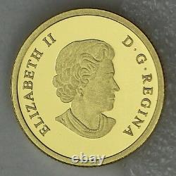 2013 $5 Polar Bear 1/10 Troy oz. Pure Gold Proof Coin, O Canada Series #2
