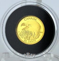 1/25 Troy oz Un-searched! 2013 Bald Eagle 99.99% Pure Gold 50-cent Proof Coin 