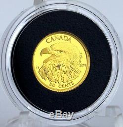 2013 Bald Eagle 99.99% Pure Gold 50-cent Proof Coin, 1/25 Troy oz, Un-searched