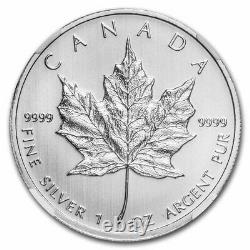 2013 Canada 1 oz Silver Maple Leaf MS-69 NGC (Obv Struck Thru) SKU#236815
