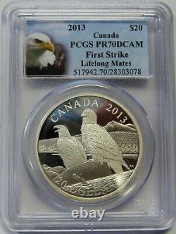 2013 Canada $20 Silver Proof Lifelong Mates PCGS PR70 DCAM First Strike