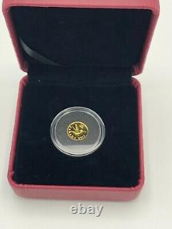 2013 Canada Hummingbird 25 Cents 0.5g PURE GOLD Proof Royal Canadian Mint Coin
