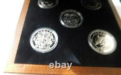 2013 RCM (5) Coin Set of Wildlife in Canada with Wooden Case and COA(NICE)