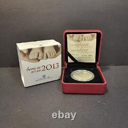 2013 Royal Canadian Mint 10 Ten Dollars Fine Silver Coin Born in 2013 Baby Gift