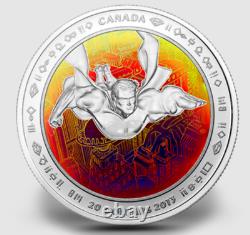 2013 SuperMan Metropolic DC Marvel comics Holographic 1 oz. 9999 silver coin OGP