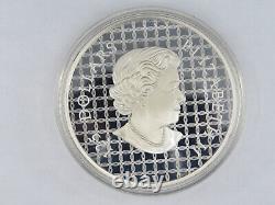 2014 $125 Dollars Fine 500 g Silver Coin Howling Wolf Canada 99.99% Ag RCM 85 mm