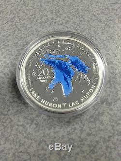 2014/15 Royal Canadian Mint $20 Silver Coins The Great Lakes Series