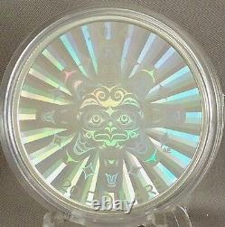 2014 $20 Interconnections Air The Thunderbird 1 oz Pure Silver Hologram Coin