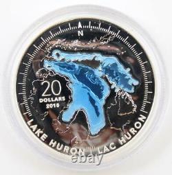 2014-2015 Canada $20 Silver The Great Lakes 5-coin Set with Display Case