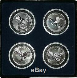 2014-2015 Canada Birds of Prey Four 1 oz. 999 Silver Coin Set in Display Box