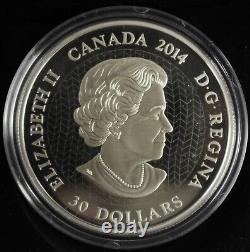 2014 CANADA $30 PURE SILVER PROOF CANADIAN CONTEMPORARY ART 2 Oz. Coin