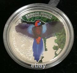 2014 RCM $5 Silver 3D Birds Series coin #1 Niue Cook Islands Crimson Parrot
