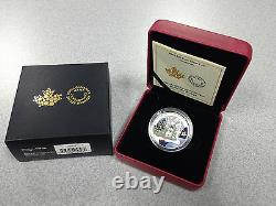 2014 Royal Canadian Mint $20 Fine Silver Coin Venetian Glass Snowman