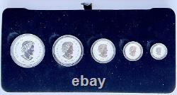 2014 Royal Canadian Mint Fine SILVER Fractional Set MAPLE LEAF withOGP & CoA