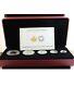 2014 Royal Canadian Mint Silver Maple Leaf Set 5 Coins Gold Leafs C. O. A