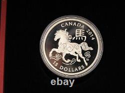 2014 Royal Mint? The Year Of The Horse Chinese Lunar Silver Proof Coin $15