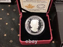 2014 The Great Lakes COLORIZED Canada $20 1oz 0.9999 Silver Coins with OGP/COA