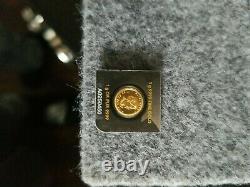 2015 1 Gram Gold Coin from Maple Gram Set. 9999