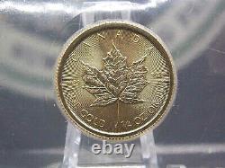 2015 $10 1/4 oz Gold Canadian Maple Leaf SEALED East Coast Coin & Collectables