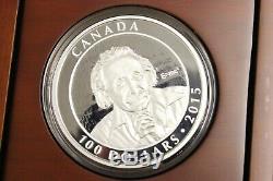 2015 10 oz Albert Einstein Silver Coin Royal Canadian Mint $100 1500 Made