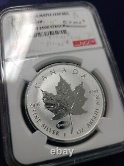 2015 $5 Canada Silver Maple Leaf NGC PF70 E=mc2 Privy Rev Proof One of 2500