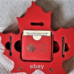 2015 Canada $20 Fine Silver Coin Maple Leaf Shaped FREE SHIPPING