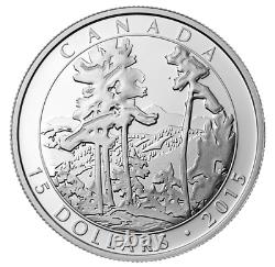 2015 Celebrating Franklin Carmichael Prf $15 Silver 3-Coin Set 9999 Fine (16962)